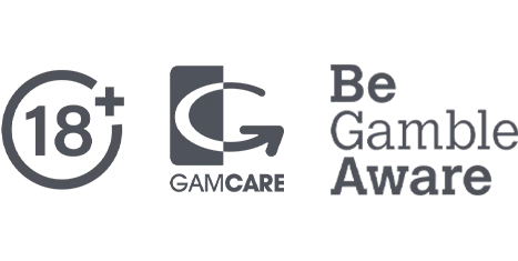 18+ only, GamCare, BeGambleAware